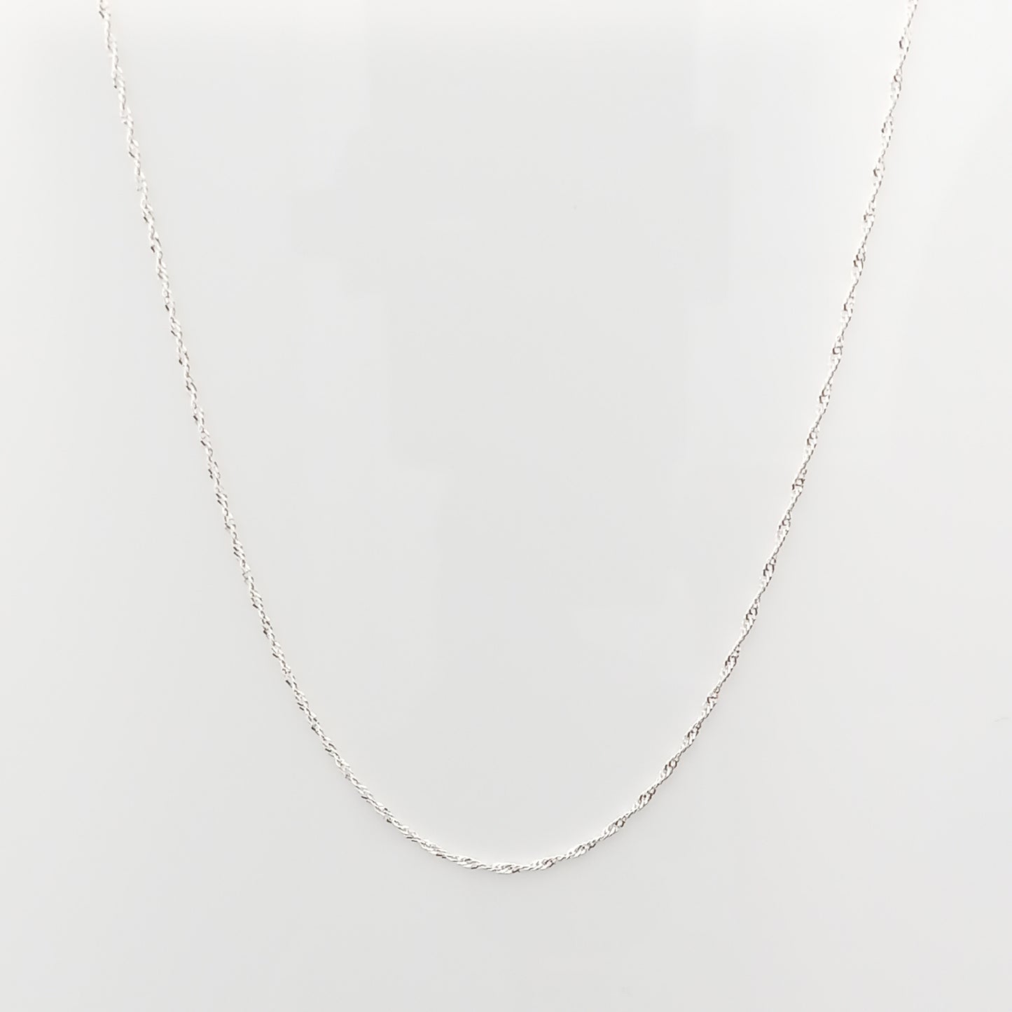 Singapore Silver Chain Necklace (1.4mm)
