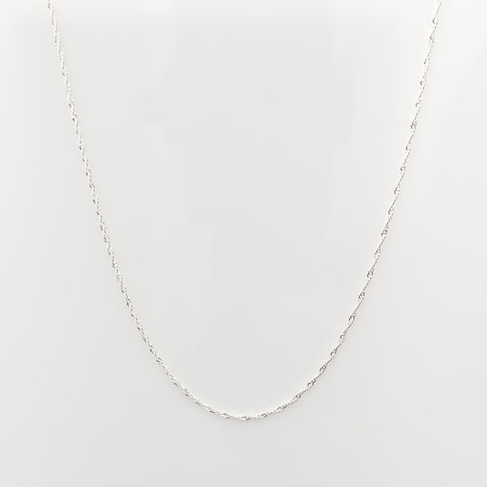 Singapore Silver Chain Necklace (1.4mm)