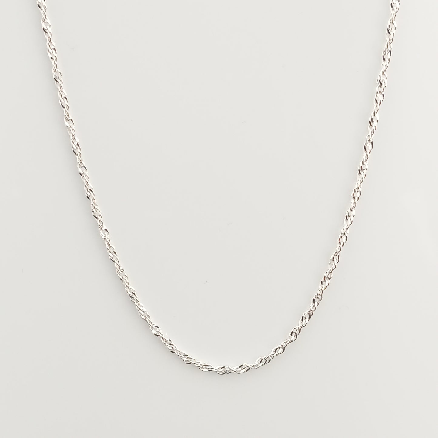 Singapore Silver Chain Necklace 2mm